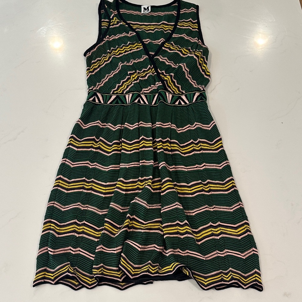 Zigzag Patterned Sleeveless Dress